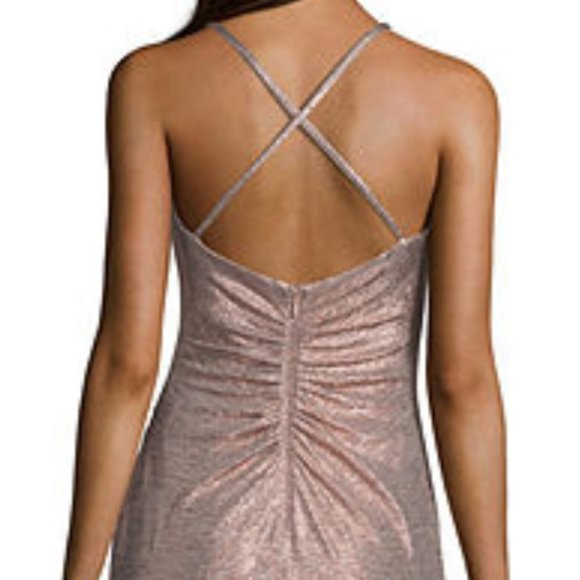 Morgan & Co. Sleeveless Sparkle Midi Dress Size 5 - Picture 6 of 16